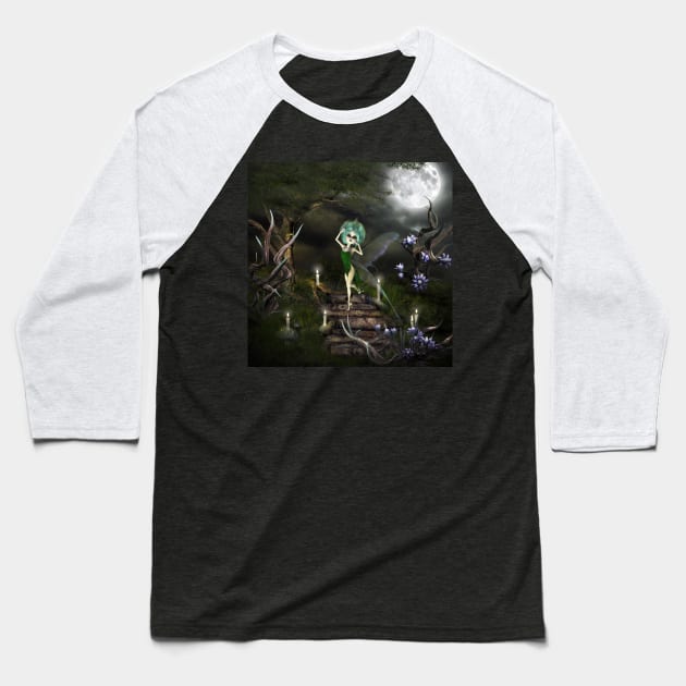 Sweet little dark fairy Baseball T-Shirt by Nicky2342